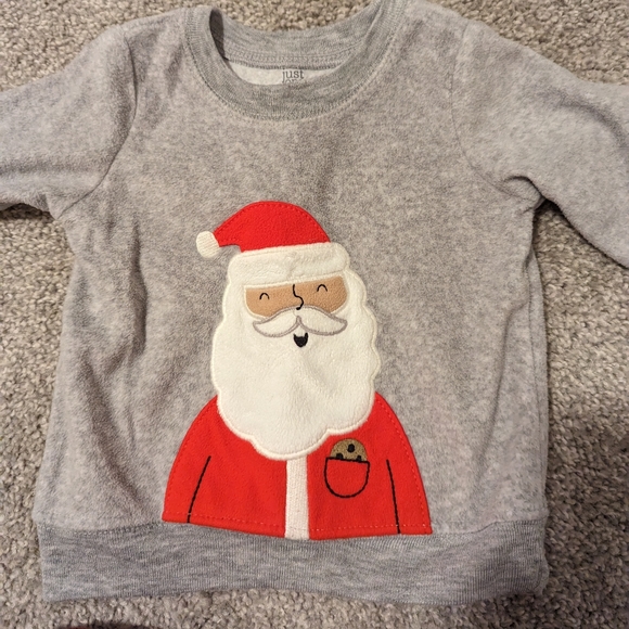 Santa and plaid sweat set - Picture 3 of 7